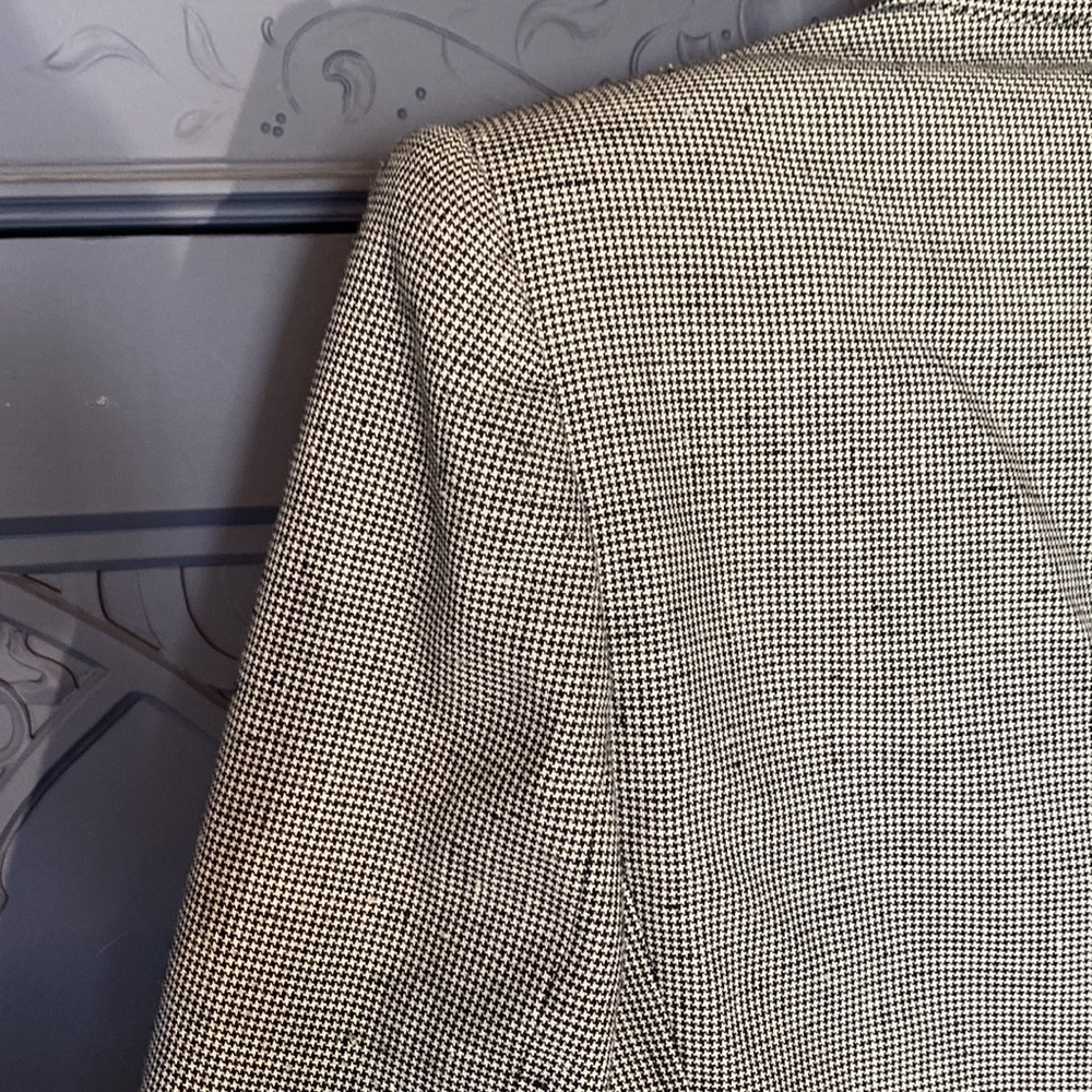 Kasper for A.S.L Patterned Jacket With Shoulder Pads - Picture 9 of 12